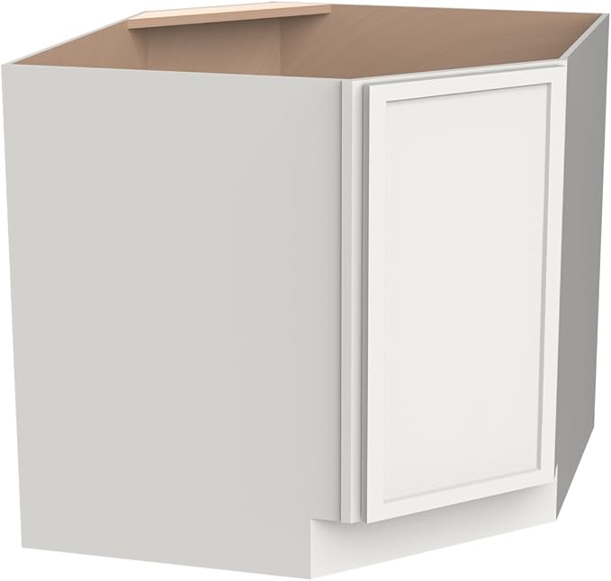 Diagonal Corner Kitchen Cabinet – Solid Wood – Freestanding Storage Organizer - Image 5