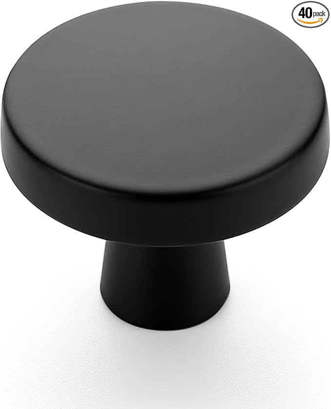 Ravinte 40 Pack 1-1/4 Inch Kitchen Cabinet Knobs Solid Round Dresser Drawer by Ravinte
