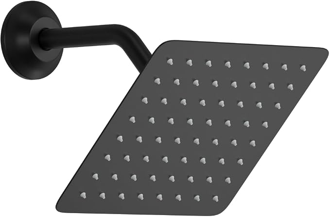 AYIVG Square 304 Stainless Steel 8 Inch Wall Mount Rain Shower head by ToMakeYourBathroomExtraord