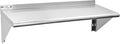 Hally Stainless Steel Shelf 14 x 48 Inches, 350 lb, Commercial Wall Mount by HallySinksTablesH