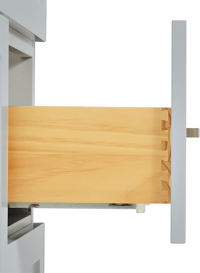 ARIEL 54" Inch Single Vanity Base Cabinet in Grey - Image 7
