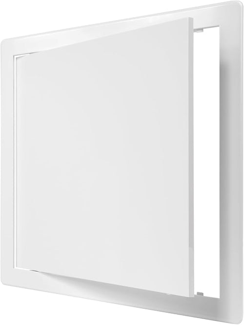 12" x 12" White Plastic Access Panel. Service Shaft Door Panel. Plumbing by Unknown