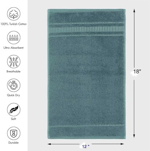 Melissa Linen, Fingertip Towels 4 Pack, 100% Turkish Cotton, Small Hand Towels - Image 4