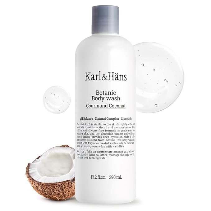Karl&Hans Botanic Gourmand Coconut Vegan Body Wash by KarlHansHealthymoisturizationfoundincoconut