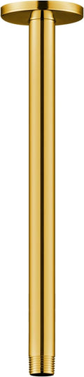 OFFO Shower Arm with Flange, Bright Gold 16 in Ceiling Mount Replacement Rain by OFFO