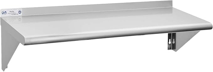 HALLY SINKS & TABLES H Stainless Steel Shelf 18 x 36 Inches, 350 lb, Commercial by HallySinksTablesH
