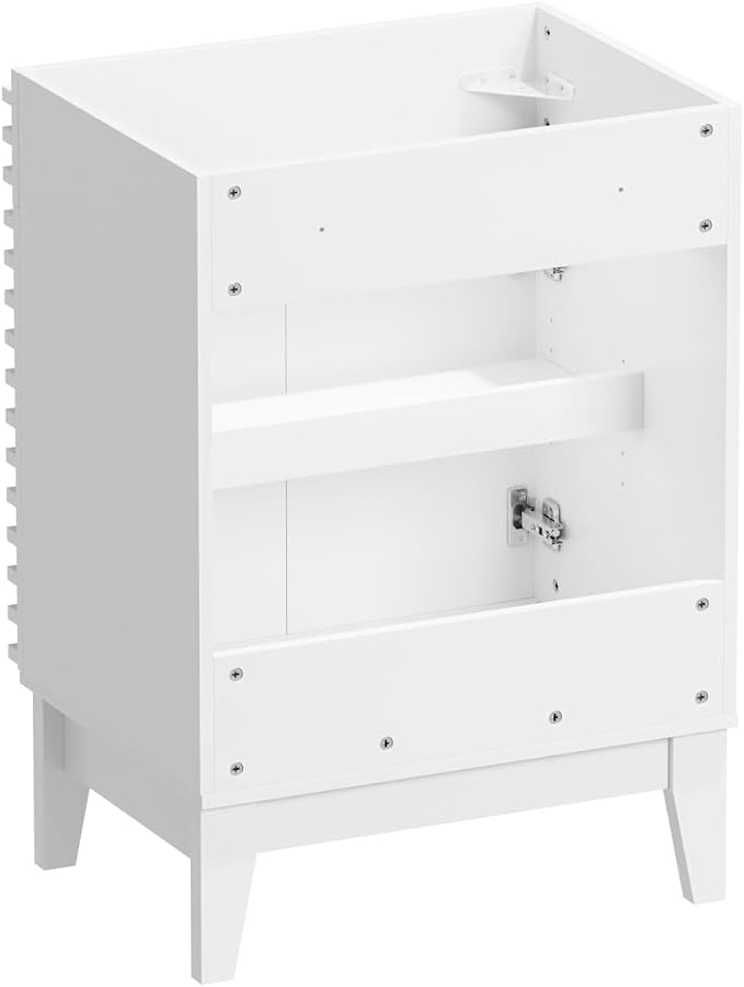 ROOMTEC 24" Bathroom Vanity, Mid-Century Freestanding Bathroom Cabinet Vanity - Image 7