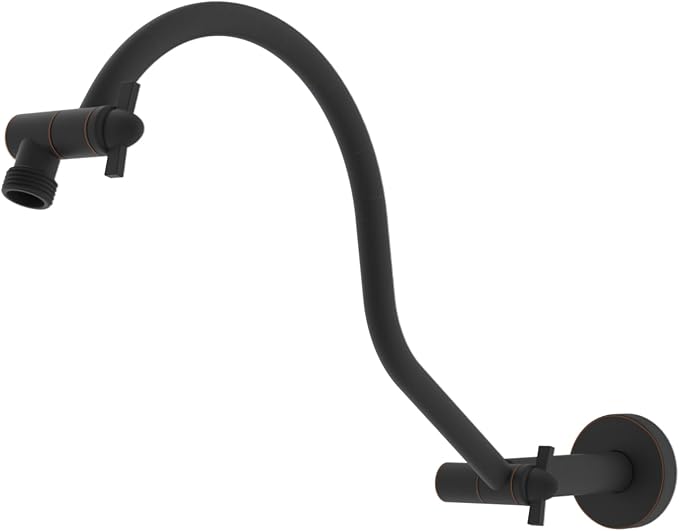 Hibbent All Metal Upgraded 18'' Shower Head Extension Arm, Shower Arm by Hibbent