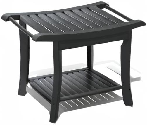Bamboo Shower Stool Bench Waterproof - Image 9