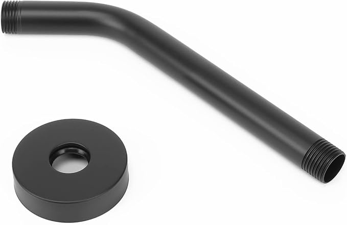 HarJue Shower Arm with Flange and Teflon Tape, Wall Mounted Shower Pipe 304 - Image 7