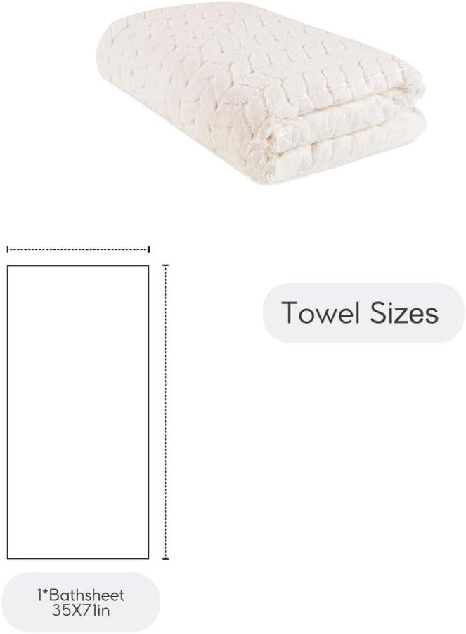 BAGNO MILANO Turkish Cotton Ultra-Soft Plush Absorbent Quick Dry Bathroom Towel - Image 9