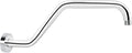 High Rise Shower Arm with Flange, 15.5 Inch Gooseneck Shower Arm Extension by Kaphome