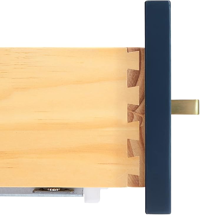 ARIEL 49" Midnight Blue Bathroom Vanity 1.5" Edge Italian Carrara Marble - Image 8