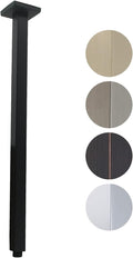 Shower Arm with Flange 24 Inches Ceiling Mount Square Straight Extender by Drettyer