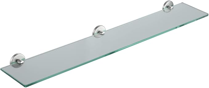 JQK Bathroom Glass Shelf, Tempered Glass Shower Storage 30 by 5 inches - Image 8