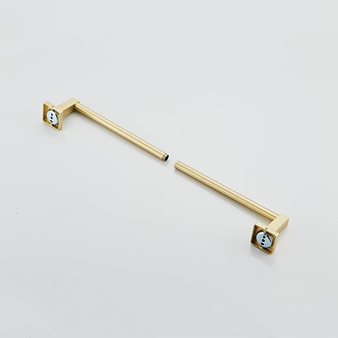 Wall Mounted Towel Rack for Bathroom, 18 Inch Brushed Light Gold Towel Bar - Image 4