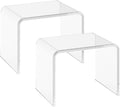 Acrylic 13.4 Inches Small Kids' Step Toilet Stool Set of 2, Seating and Placing by GETCK