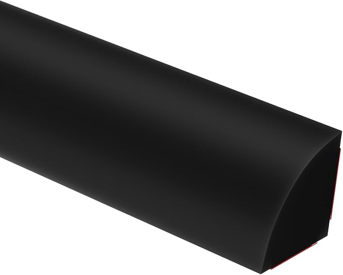 Duzzy 240 Inch Flexible Quarter Round Molding, Peel and Stick Silicone Rubber by Duzzy