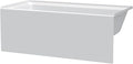 Fine Fixtures Acrylic, Fiberglass Alcove Soaking Bathtub by Fine+Fixtures