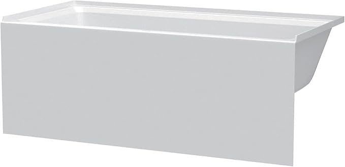 Fine Fixtures Acrylic, Fiberglass Alcove Soaking Bathtub by Fine+Fixtures