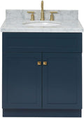 ARIEL Hamlet 31 Inch Midnight Blue Bathroom Vanity by Ariel
