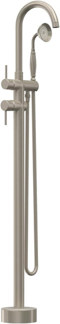 Freestanding Bathtub Faucet, Tub Filler Floor Mount Stand Bathtub Faucet Brass by Unknown
