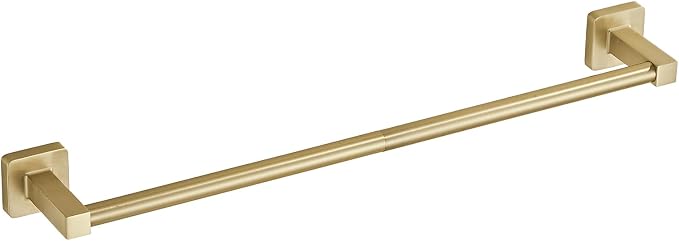 Wall Mounted Towel Rack for Bathroom, 18 Inch Brushed Light Gold Towel Bar - Image 2