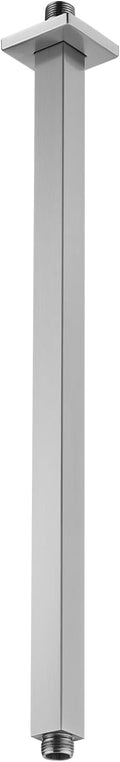 BESTILL 20 Inch Brushed Nickel Ceiling Mount Shower Arm and Flange, Square Rain by BESTILL
