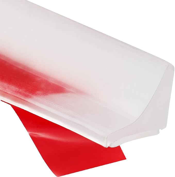 Shower Threshold Water Dam, Self Adhesive Silicone Waterproof Barrier Bathroom by Unknown