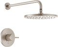 Delta Modern 14 Series Round Rain Shower Faucet Set, Brushed Nickel Shower Head by DeltaFaucet