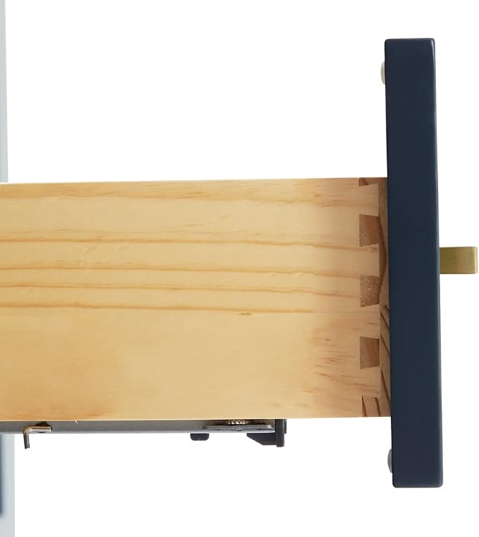 ARIEL 73" Midnight Blue Double Bathroom Vanity, Italian Carrara Marble - Image 9