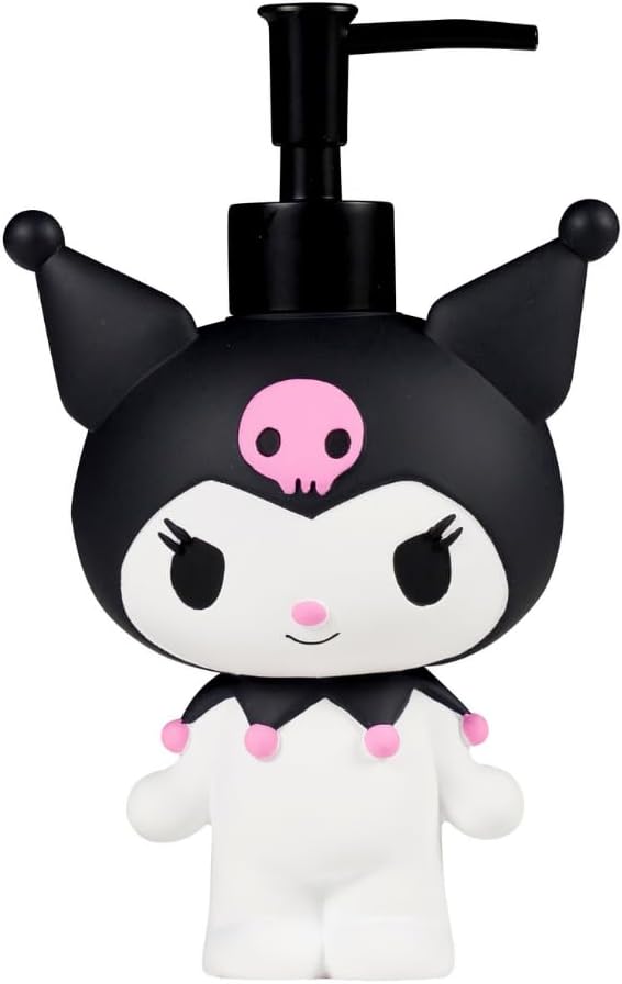 Sanrio Kuromi Soap/Lotion/Hand Sanitizer Resin Pump Dispenser, 13 Ounces by Franco