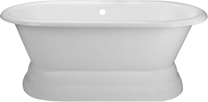 Vintage Tub & Bath Laurent 60 Inch Cast Iron Double Ended Pedestal Tub Package - Image 2