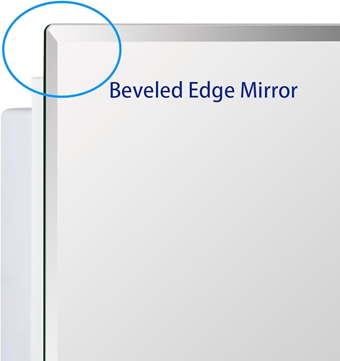 Bathroom Medicine Cabinet with Beveled Edge Mirrored Door 24 x 30 inch - Image 7