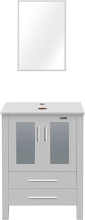 eclife 24" Modern Bathroom Vanity Sink Combo Freestanding Cabinet by eclife