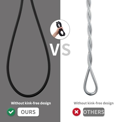 Chrome Shower Hose Extra Long 79 Inches Explosion Proof Anti Winding Toilet - Image 3