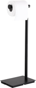 KES Black Toilet Paper Holder Stand Bathroom Freestanding Toilet Tissue Paper by KES
