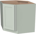 Diagonal Corner Kitchen Cabinet – Solid Wood – Freestanding Storage Organizer by HCIOANHomecabinetseries