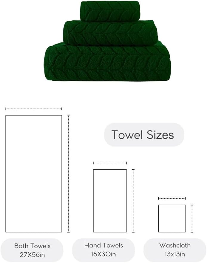 BAGNO MILANO Turkish Bath Towels, Soft Plush Jacquard Luxury Bath Towels - Image 3