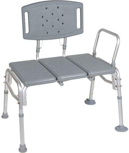 HEALTHLINE Transfer Bench Adjustable Height 500 Lbs, Heavy Duty Bariatric Tub by HEALTHLINE