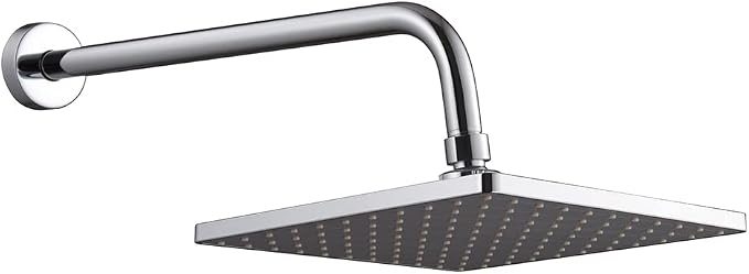16 Inch Shower Arm with Flange, Stainless Steel 90 Degree Rain Shower Head - Image 9