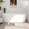 FerdY Shangri-La 67 Inch Freestanding Whirlpool Bathtub, Oval by FerdY
