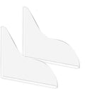 Shower Splash Guard Set Acrylic Shower Water Barrier Corner Splash Protector by Zisqerts