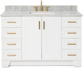 ARIEL 55" White Bathroom Vanity by Ariel