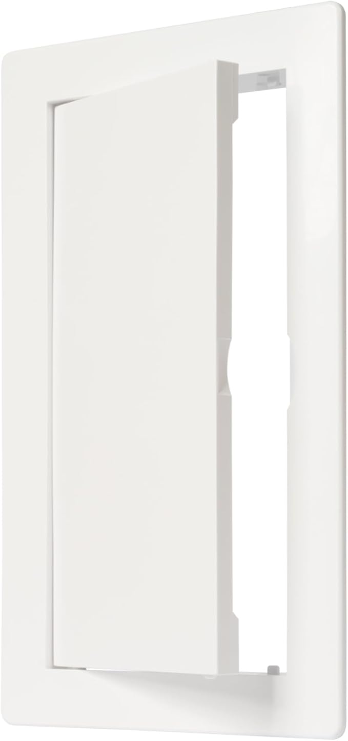 4" x 8" White Plastic Access Panel. Service Shaft Door Panel. Plumbing by Unknown