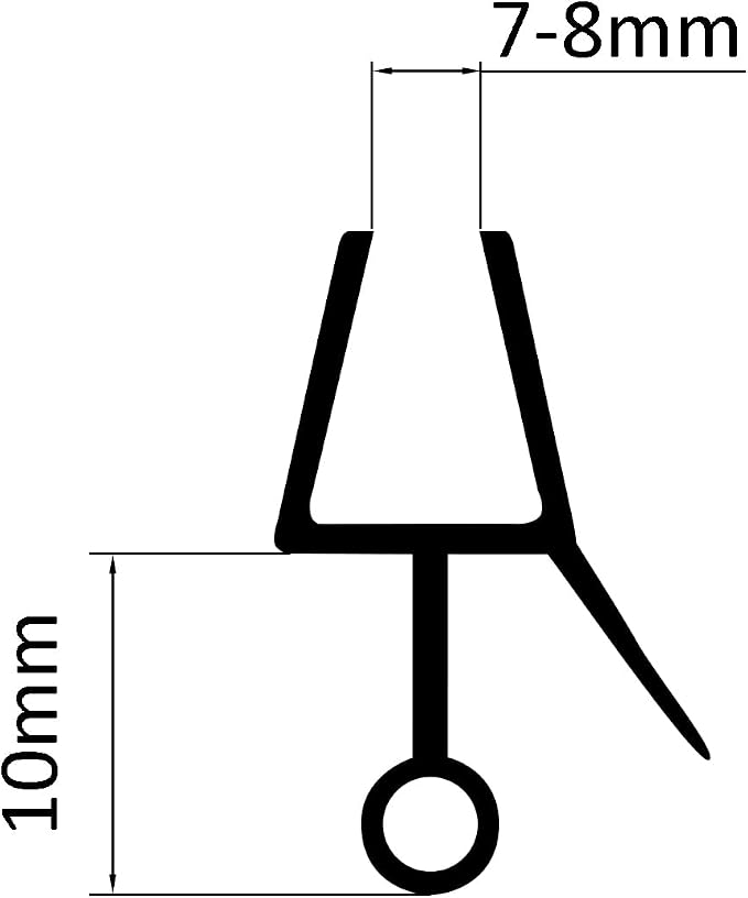 Frameless Shower Door Bottom Seal, Stop Shower Leaks and Create a Water Barrier - Image 8
