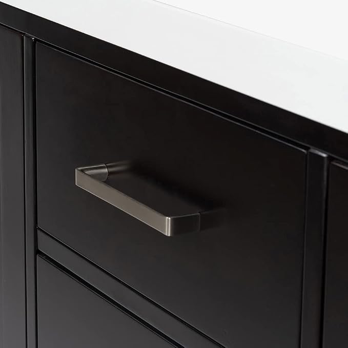 ARIEL Double Bathroom Vanity 73" Espresso - Image 7