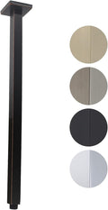 Shower Arm with Flange 24 Inches Ceiling Mount Square Straight Extender by Drettyer