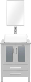 eclife 24" Modern Bathroom Vanity Sink Combo Freestanding Cabinet by eclife