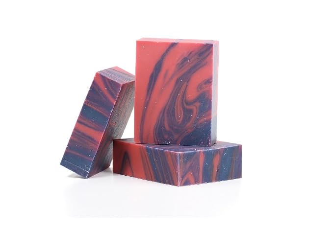 3 Pk Cotton Candy Organic Soap Bars, Handmade in USA, Natural & Cruelty Free by Leafen